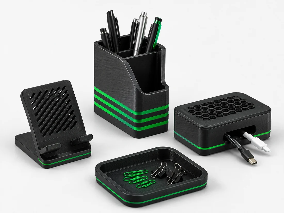 Set of practical desktop 3D prints